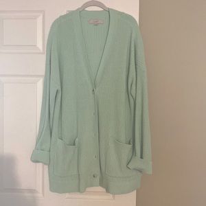 Loft Mint Cardigan Size XL